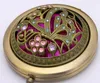 Pocket Retro Vintage Style Butterfly/flower/Peacock Makeup Cosmetic Pocket Compact Stainless Mirror