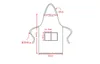 맞춤형 맞춤 Unisex 앞치마 요리 주방 레스토랑 턱받이 앞치마 드레스 포켓 선물 뜨거운