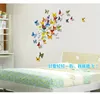 3D Papillon PVC Autocollant Mural 19 pièces Ensemble Décor À La Maison Simulation Papillon Stickers Muraux Salon Réfrigérateur 8 Groupe Couleurs Stickers Muraux