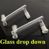 10 Joint Glass Drop Down Adapter Hookahs 3.5 Inch Option Female Male 14mm 18mm convert For Bong