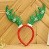 Dropshipping Hot Selling Christmas Antlers Head Buckle Sequins Non-Woven Light Weight Headband Decorations Festival Party Supplies