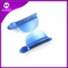 (2 pz/borsa) Il separatore di velocità facile di plastica del commercio all'ingrosso di colore blu libero di trasporto ferma l'installazione delle clip della sezione degli strumenti per lo styling dei capelli