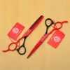 Left Hand Hairdressing Scissors 8001# 6'' 17.5cm Purple Dragon Cutting Scissors Thinning Shears Professional Human Hair Scissors