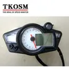 Tkosm Nieuwe Motorfiets Snelheidsmeter Odometerteller Meter Verstelbare Wiel Maat Verstelbare LCD Digitale Fiets Tachomete 10000 RPM