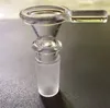 2016 Nowy Szkło Palenie Miska Szklana Puchar Z 14mm Mężczyzna Wspólna Joint Clear Szkło Slow Slide Bowl Suche Zioła Miska do szklanych Bongs z uchwytem