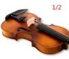 V133 Высококачественная ель Скрипка 1/2 Скрипка Handcraft Виография Музыкальные инструменты Аксессуары Бесплатная Доставка