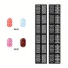 NK01-24 Manicure Long Stencil Nail Polish Nail Stickers 24 Handmålade Creative Mall Kvinnors Nail Art Tools Gratis frakt