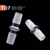 Convertidor de adaptador de vidrio 14 tipos diferentes 10 mm 14 mm 18 mm Junta macho y hembra para tuberías de agua Plataformas petroleras Bongs de vidrio