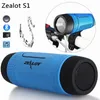 ZEALOT S1 Bluetooth Outdoor Bicycle Luidspreker Draagbare Subwoofer Bass Speakers 4000mAh Power Bank / LED-zaklamp / FM-radio met retailverpakking