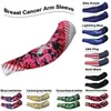 Roze borstkanker lint camo compressie arm mouw voor honkbal voetbal basketbal schieten mouw golf 128 kleur