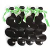 100% malaysiska obearbetade människors hårförlängningar blandad längd 8 "-30" Hårväftväv naturlig färg BodyWave 4PCs Greatremy Drop Shipping