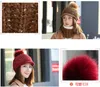 الشتاء برأس قبعة كاب الرقبة الباردة محبوك الصوف قبعة الإناث في الهواء الطلق ركوب الرياح هود غطاء قبعة