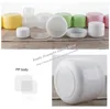 20 pcs/lot multi-couleurs blanc rose vert clair boîte vide PP pot de crème en plastique 100g et couvercles pour emballage cosmétique PJ11