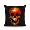 Crâne taie d'oreiller Halloween Style Roses fleurs crânes coussin cas décor à la maison oreillers couverture fête taies d'oreiller dessin animé taie d'oreiller