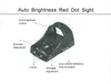 ar 15 Docter style mini Red Dot Sight Scope Airsoft Tactical Holographic Reflex Sight convient au rail picatinny de 20 mm pour la chasse à la lunette de visée