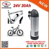 Batterie Li-Ion 24V à faible autodécharge, batterie au Lithium 24V pour vélo électrique 24V 20ah pour moteur Bafang 350W avec chargeur 2A