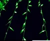 100LEDS 3,5 * 0,6 M Artificiell Salix Leaf Vine Bröllop Gardin Ljus för Hem Trädgård Lysdibletter LED Dekoration Julljus AC 110V-240V