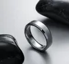 Tungsten carbide trouwring voor mannen vrouwen- 6 mm satijnen afwerking afgeschuinde rand us#7-13 Laat bericht over maat kleur301e