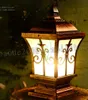 New listing wall lamp headlamp outdoor garden villa door post European aluminum antirust column LLFA