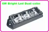 Bright Dual Color 6LEDS * 3W Bilstjärna Varningsljus, Lastbil Ljus, Lightheads, Polisljus, Vattentät