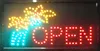 LED Open Sign Animated LED Neon Light Shop Negocio Open Sign Flower por Flashing Boards envío gratis