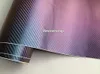 Vinyle en Fiber de carbone 3D caméléon bleu à violet avec bulle d'air pour housse de voiture en vinyle taille 1 52x30M 4 98x98ft310o