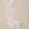 Nieuwe hete top hoge kwaliteit verbazingwekkende elegante luxe romantische kapel kant applique sluier met parel bruids hoofd stukken voor trouwjurken