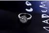 Vecalon Brand Fashion Ring Engagement Bröllop Band Ring för kvinnor 3CT CZ Diamantring 925 Sterling Silver Kvinna Finger Ring