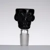 DHL BIG Size Skull Style Herb Holder Glass Bowl Colorful 14mm 18mm Male For Glass Bong Water Pipe