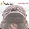 Przezroczyste koronkowe peruce falowe falowe fali pełne frontalne peruki wcześniej pobierane Blaceble Blackable z naturalnymi włosami Bella Hair