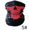 MOQ = 50 sztuk 25 * 49.5 cm Halloween Czaszka Bandanas Neck Maska Maska Główna Rurowa Szal Multifunkcyjny Szalik Bez szwu Turban Pałąk Unisex 9 Kolory