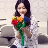 Sprzedawanie pluszowego kwiatu sztucznego wypchnięcia Rose zabawki Fałszywe kwiaty Kurtyna klamra impreza Wedding Home Decor4865033