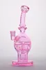 Nuovo arrivo Rosa Semplici bong fatti a mano Pipa ad acqua in vetro Fab Pipa da fumo Recycler Oil Rigs Bong birdcage perc