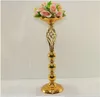 Bröllopsbordet Centerpiece 30cm Tall Gold Centerpiece Flower Vase Bröllopsdekoration 10st / Lot