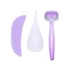 Women Pubic Hair Shaving Template Professional Pruning Tools Knife Lady Secret Bikini Private Parts Plastic Razor Shaver