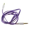 Gratis Färgrik Flat Nudel 3.5mm AUX Audio Auxiliary Cable Jack Man till Man Plug Stereo Cord Wire för iPhone