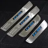 Hyundai ix35 Stainless Steel LED Door Sill Scuff Plate Door Sill Threshold for 2010- 2013 2014 2015 Hyundai IX35 Car Accessories