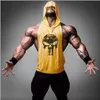 2016 hombres Stringer Bodybuilding Tank Top Fitness chaleco Muscle Beach Stringer Hoodie para IFBB NPC Singlet Tanks Fitness ropa Y-Back Tanks