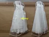 20 stks / partij Snelle verzending Transparante Trouwjurk Stofdekking Omnisale Extra grote Waterdichte PVC Solid Wedding Kledingstuk Opbergtas