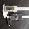 150mm 6inch LCD Digital Electronic Vernier Caliper Carbon Fiber Gauge Micrometer Plastic Retail Box Black silver color