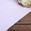 Saf Beyaz Hankerchiefs 100% Pamuk Erkek Masa Saten Mendil Towboats Erkek Takım Elbise Cep Kare Mendil whitest 100 adet / grup