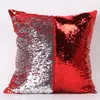 36 couleurs Double Sequin Taie d'oreiller couverture Glamour Carré Taie d'oreiller Housse de Coussin Maison Canapé De Voiture Décor Sirène De Noël Oreiller Couvre