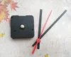 Hot 50 pcs 12mm eixo varredura de quartzo relógio de quartzo mecanismo de movimento DIY reparação kits com plástico preto mãos