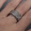 Vecalon Volledige 320 stks Gesimuleerde Diamond CZ Wedding Band Ring voor Dames 10kt Wit Goud Gevuld Vrouwelijke Engagement Band SZ 5-11