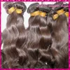 best Raw Cambodian body wavy 4pcs/lot natural brown color thick hair wholesale clearance promotion shedding free cuticle intact