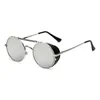 Oddkard Classic Steampunk Solglasögon för män och kvinnor Märke Designer Round Fashion Sun Glasses Oculos de Sol UV400