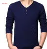 2016 Autumn Winter Brand Casual V-Neck Sweater mens Cashmere Wool Slim Pullover christmas sweater men Dress Knitted Sweater