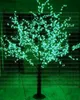 2017 NUEVA Navidad Año Nuevo LED Árbol de flor de cerezo 1024 piezas LED Bombillas verdes 1.8 m / 6 pies Altura 110 / 220VAC Uso al aire libre a prueba de lluvia MYY