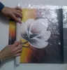ブリッドデーギフト手作り4個/セットシルバーバーモダンな抽象的な壁アート油絵キャンバスの写真の写真ユニークなギフトリビングルーム