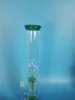 O envio gratuito de vidro garfo de vidro de vidro de filtro de favo de mel da marca de qualidade da tubulação de água, h: 38 cm d: 5cn /4.5 cm. Verde